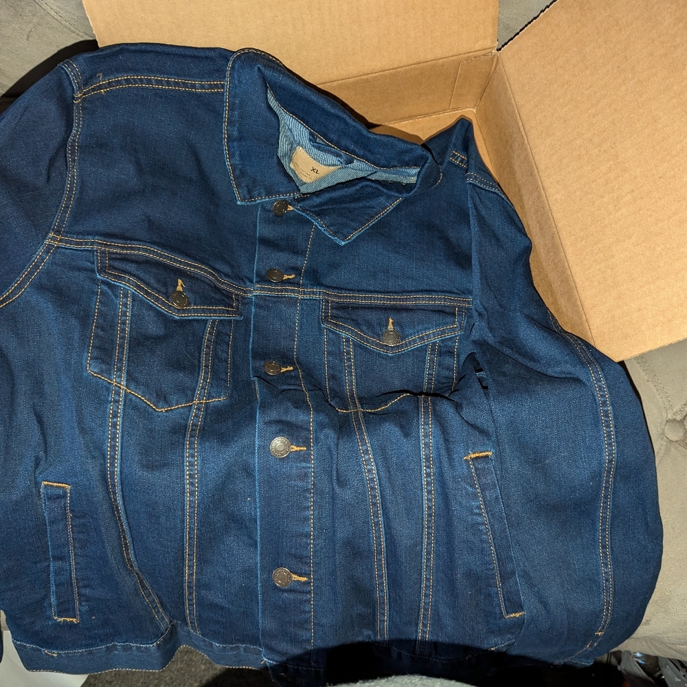 Miller lite all stars trucker jacket denim size xl
